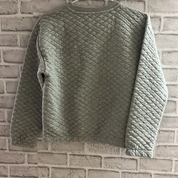 Bella & Birdie peace of love gray long sleeve sweater, girls size large 12 -14 - Picture 4 of 6